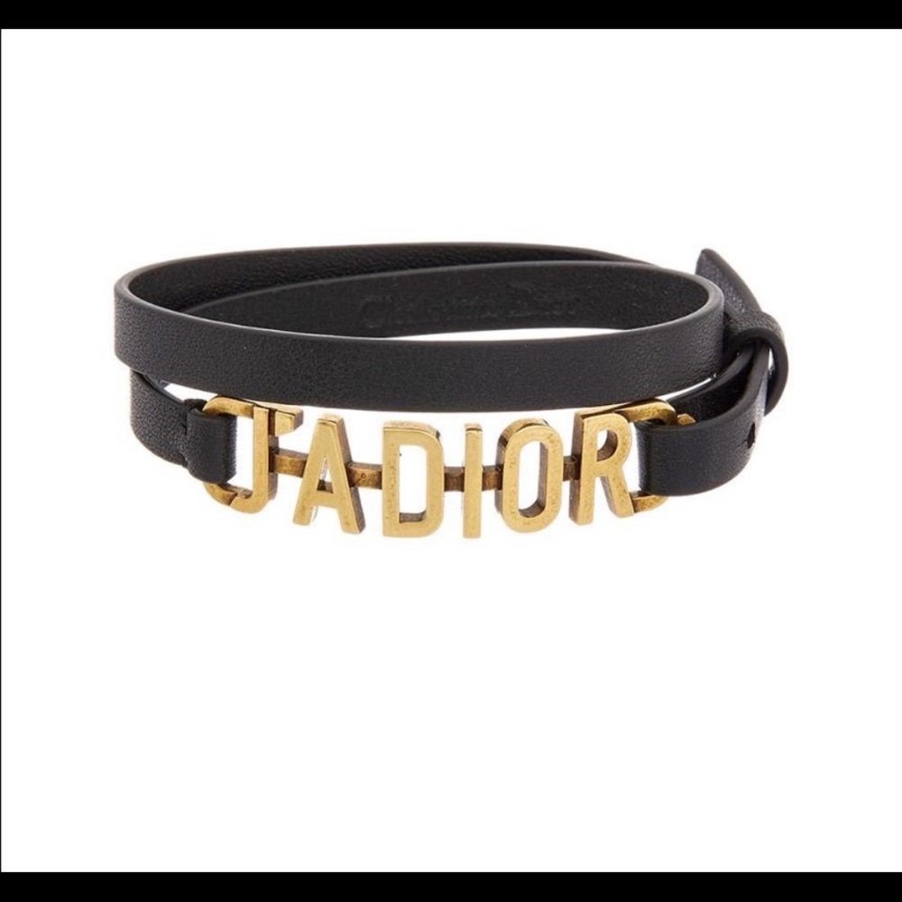 Dior leather bracelet